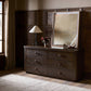 Valen 6 Drawer Dresser - Rustic Brown Oak Veneer