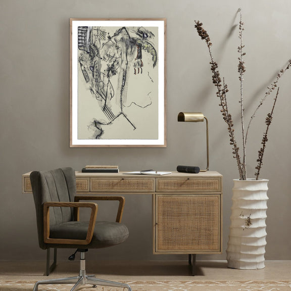 Rubbings 5 by Fox Studios - Rustic Walnut