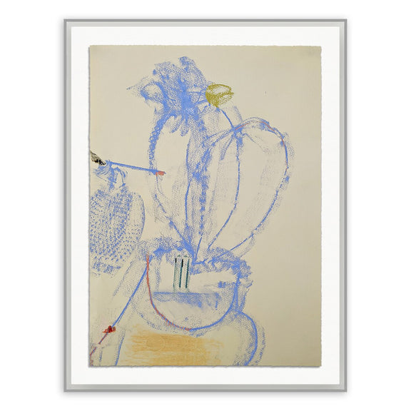 Rubbings 1 by Fox Studios - Grey Acrylic Shadow Box