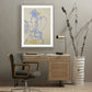 Rubbings 1 by Fox Studios - Grey Acrylic Shadow Box