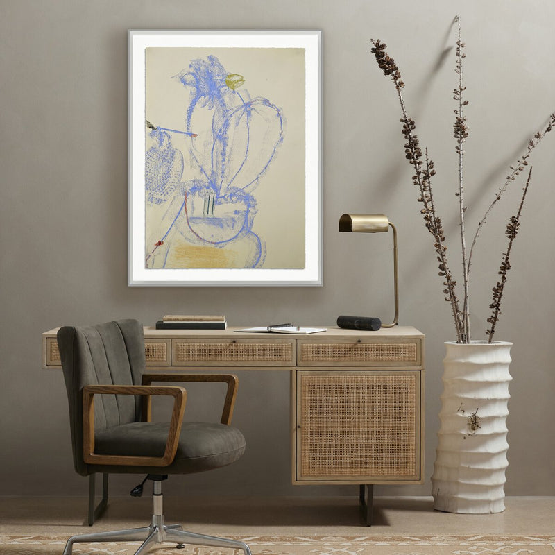 Rubbings 1 by Fox Studios - Grey Acrylic Shadow Box