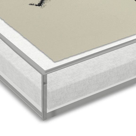 Rubbings 5 by Fox Studios - Grey Acrylic Shadow Box