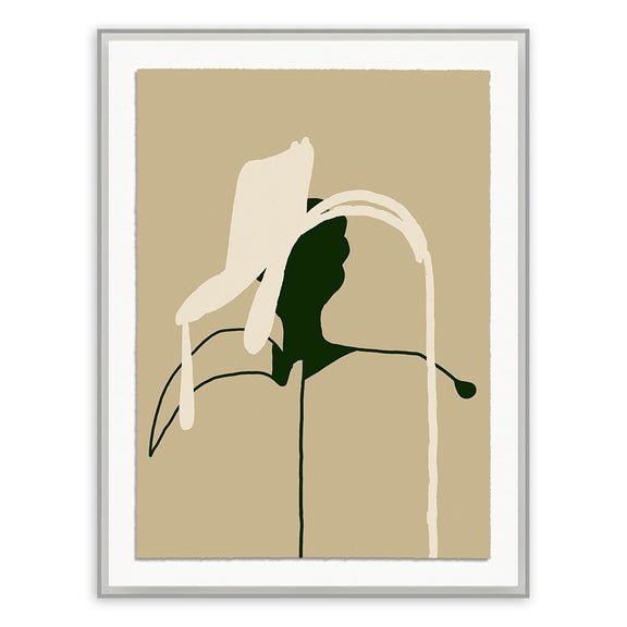 Stems 4 by Fox Studios - Grey Acrylic Shadow Box