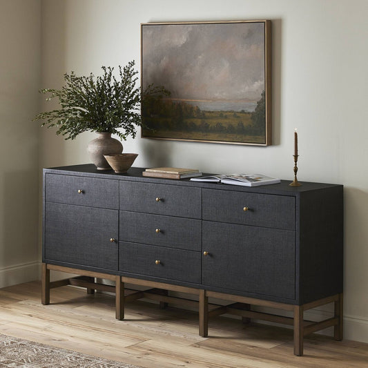 Fiona Sideboard - Black Raffia