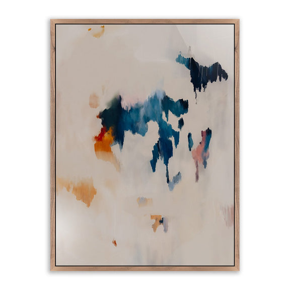 Unfolding No 3 by Patricia Vargas - Rustic Walnut Floater