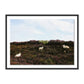 Sheep In Heather by Wesley and Emma Teague - Black Maple