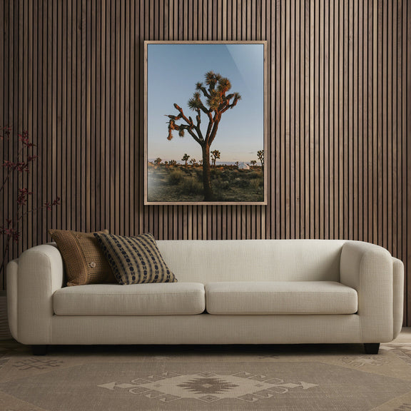 Camp Sunrise/Joshua Tree by Wesley and Emma Teague — Rustic Walnut Floater