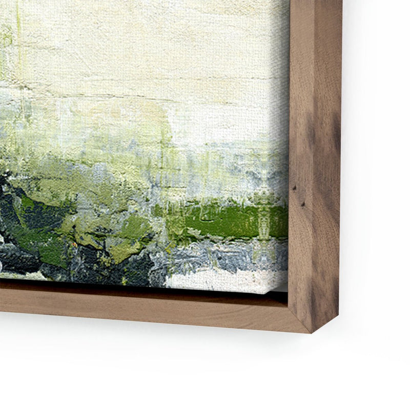 Envision Green by Melanie Biehle - Rustic Walnut Floater