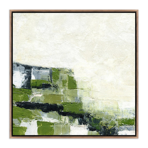 Envision Green by Melanie Biehle - Rustic Walnut Floater