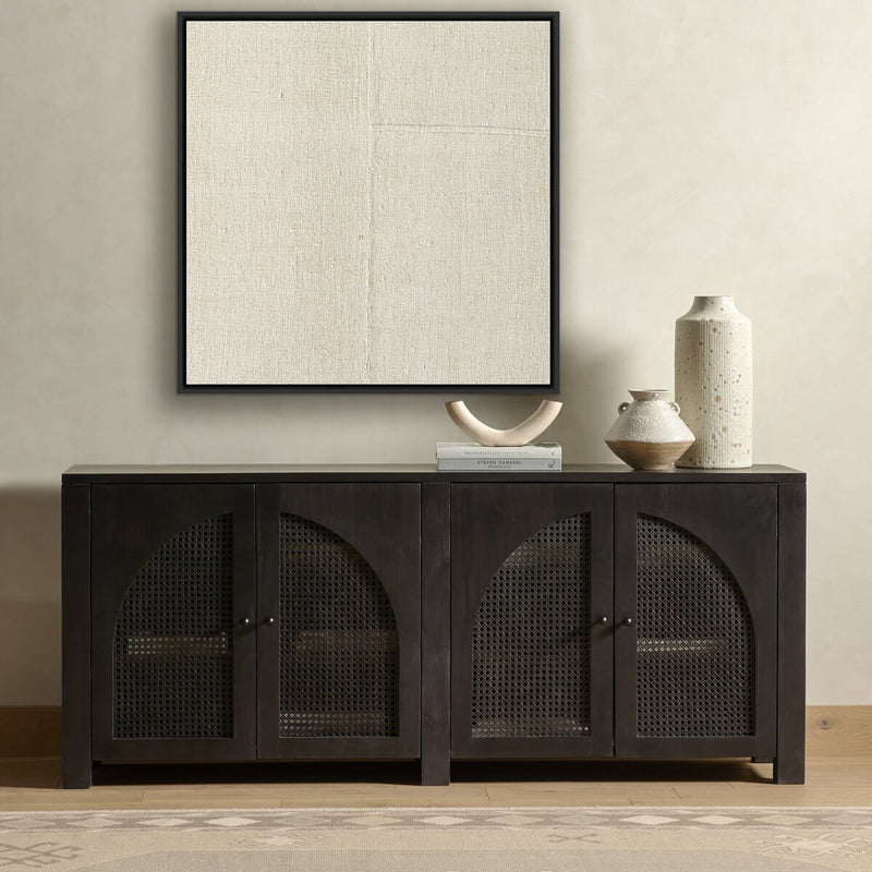 Beige No. 1 by Karen Covey - Black Maple Floater