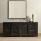 Beige No. 1 by Karen Covey - Rustic Walnut Floater