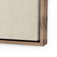 Beige No. 1 by Karen Covey - Rustic Walnut Floater