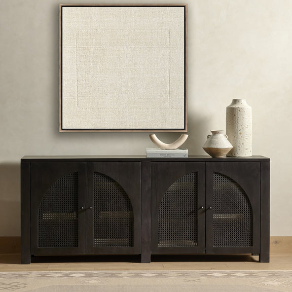 Boxed In by Karen Covey - Rustic Walnut Floater