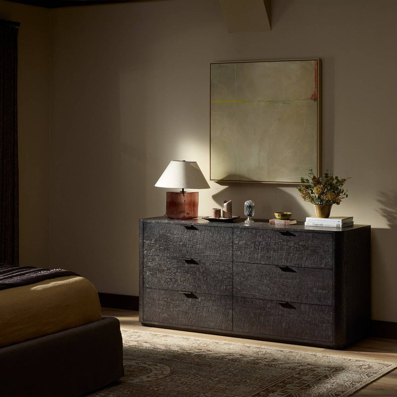 Stenson 6 Drawer Dresser - Dark Tamo Ash Veneer