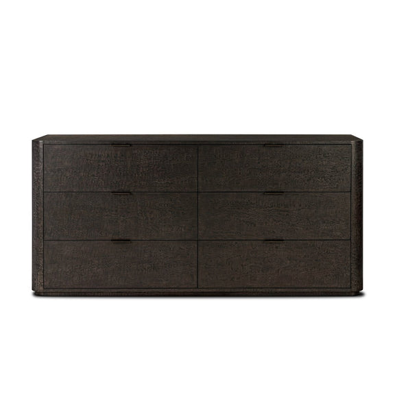 Stenson 6 Drawer Dresser - Dark Tamo Ash Veneer