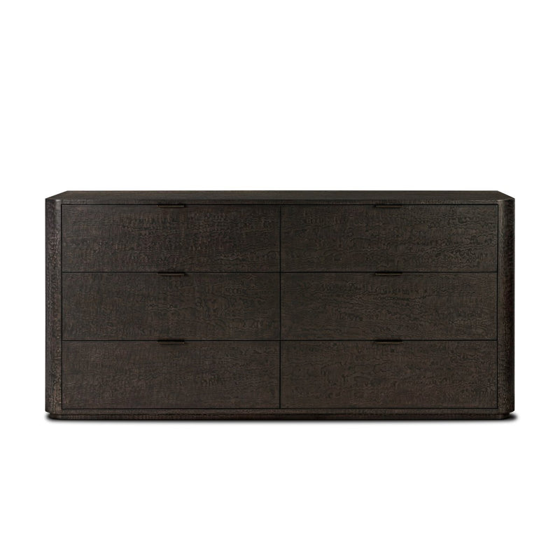 Stenson 6 Drawer Dresser - Dark Tamo Ash Veneer