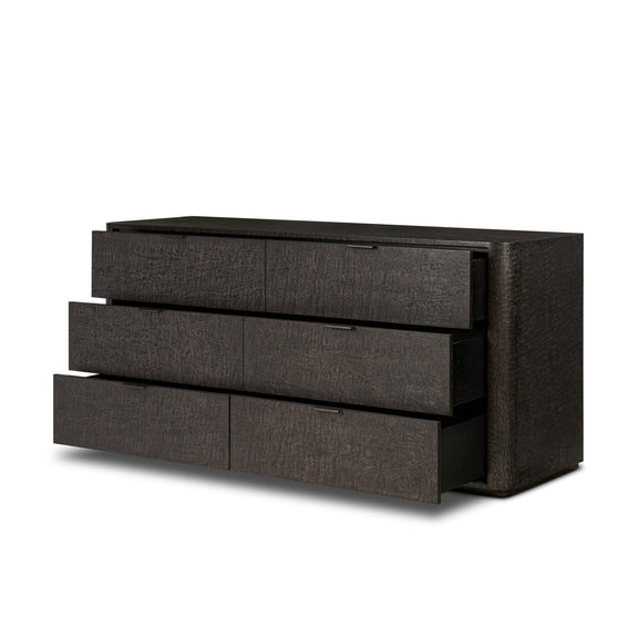 Stenson 6 Drawer Dresser - Dark Tamo Ash Veneer