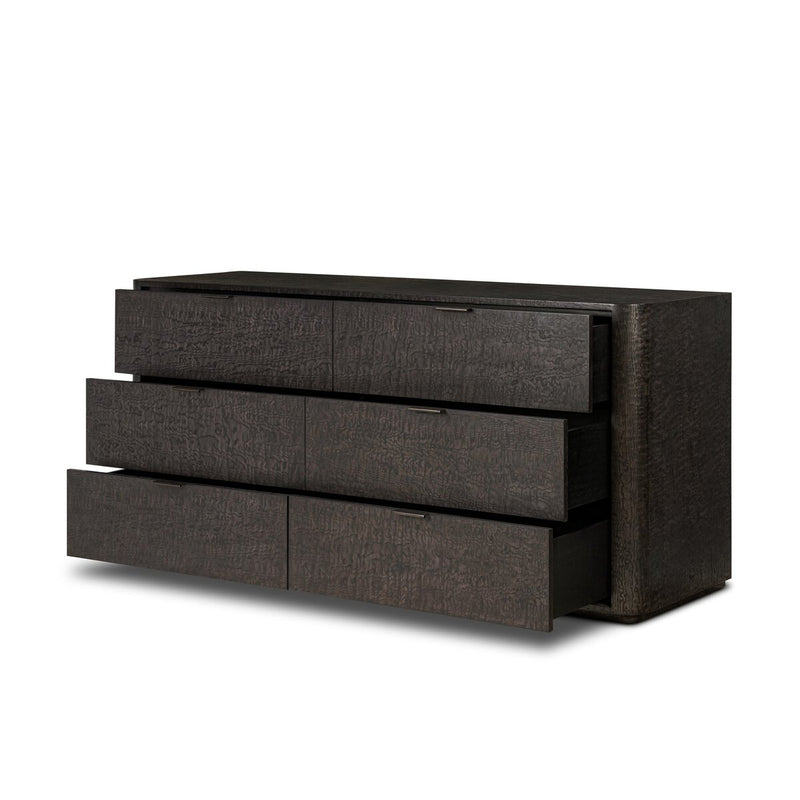 Stenson 6 Drawer Dresser - Dark Tamo Ash Veneer