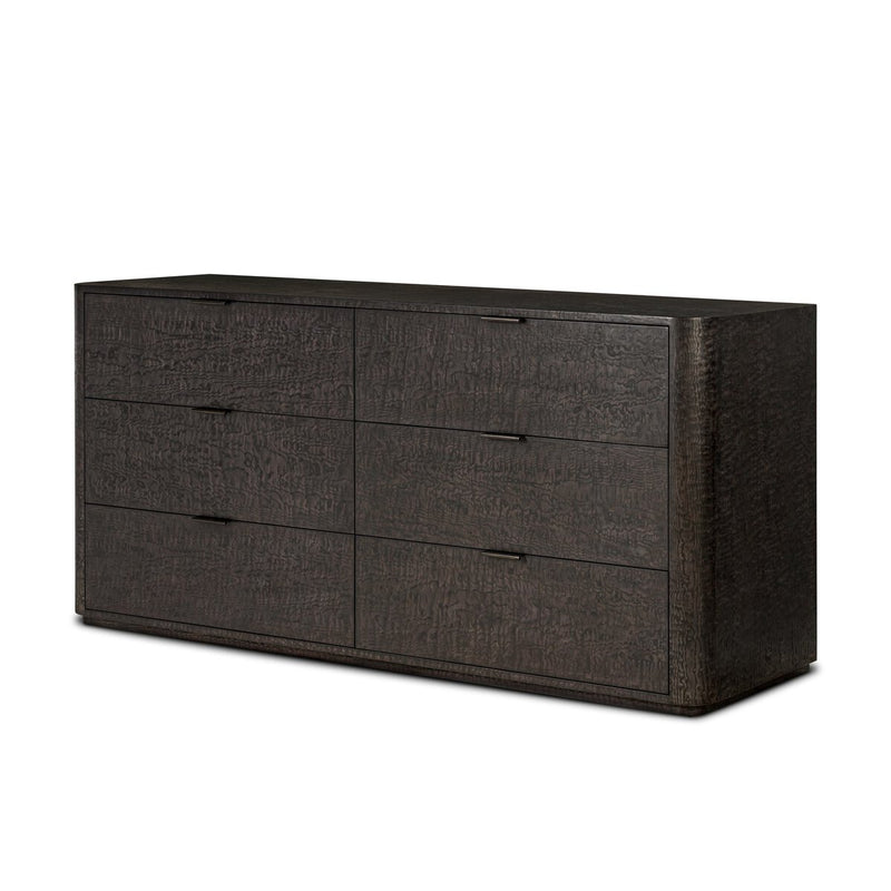 Stenson 6 Drawer Dresser - Dark Tamo Ash Veneer