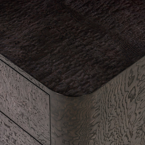 Stenson 3 Drawer Nightstand - Dark Tamo Ash Veneer