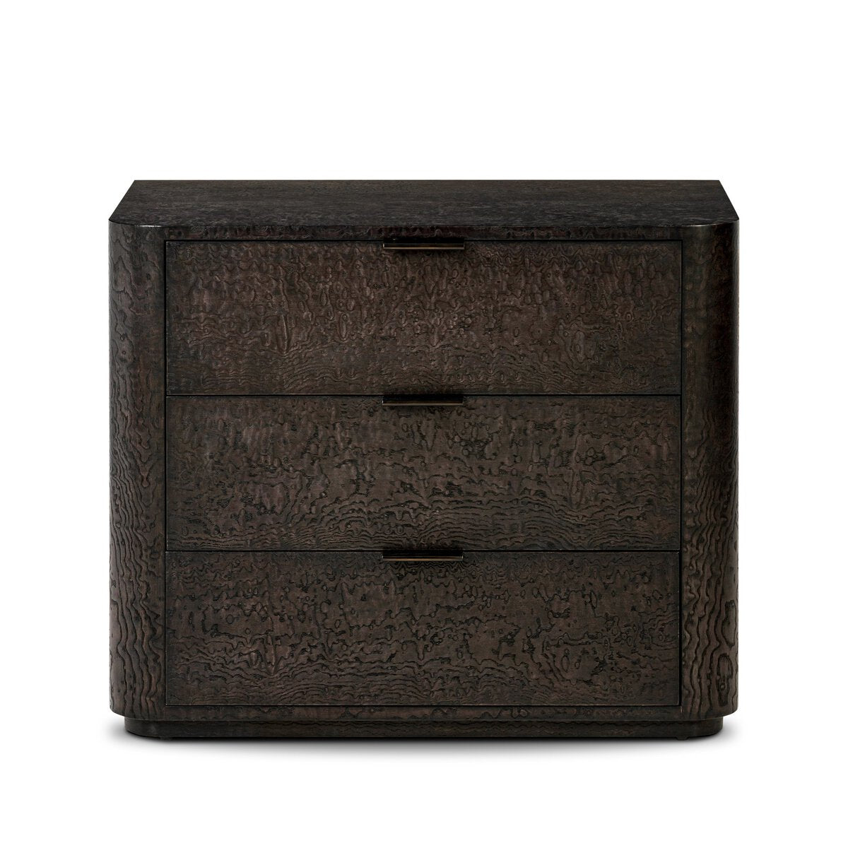 Stenson 3 Drawer Nightstand - Dark Tamo Ash Veneer