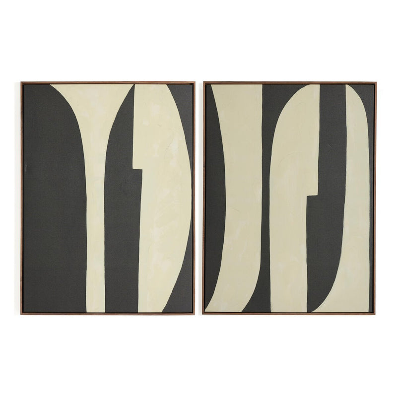 Grecco Diptych by Jess Engle - Rustic Walnut