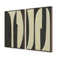 Grecco Diptych by Jess Engle - Rustic Walnut
