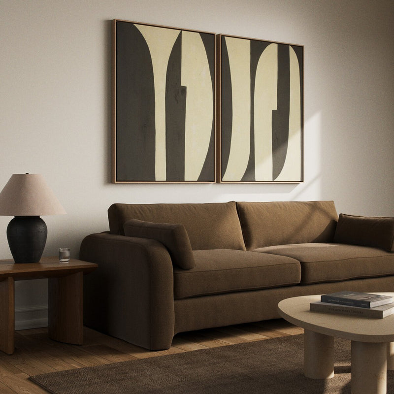 Grecco Diptych by Jess Engle - White Oak