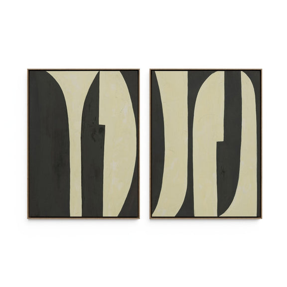 Grecco Diptych by Jess Engle - White Oak