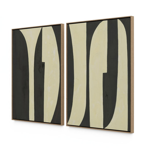 Grecco Diptych by Jess Engle - White Oak