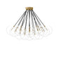 Cloud Chandelier - Burnished Brass