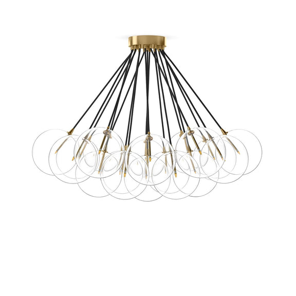 Cloud Chandelier - Burnished Brass