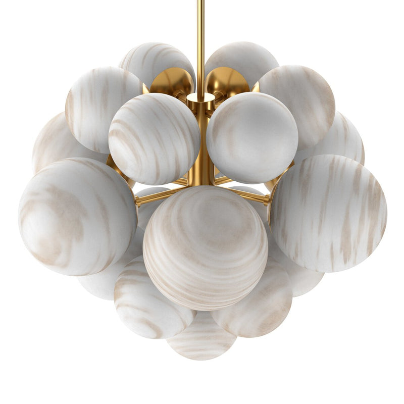 Nova Chandelier - Burnished Brass