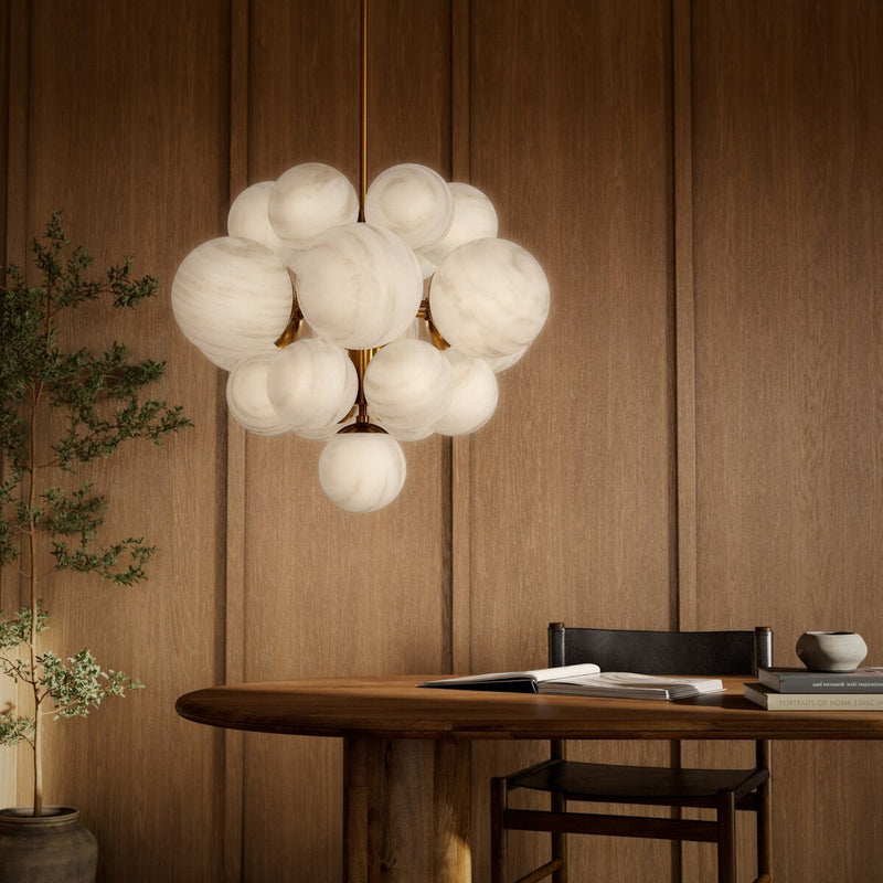 Nova Chandelier - Burnished Brass