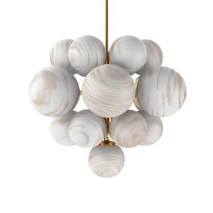 Nova Chandelier - Burnished Brass
