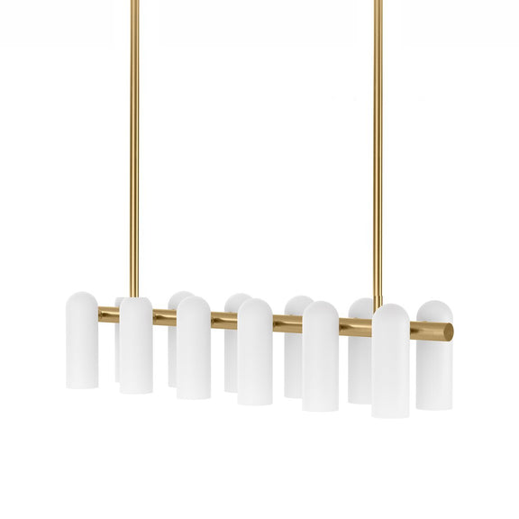 Odyssey Linear Md Chandelier - Burnished Brass