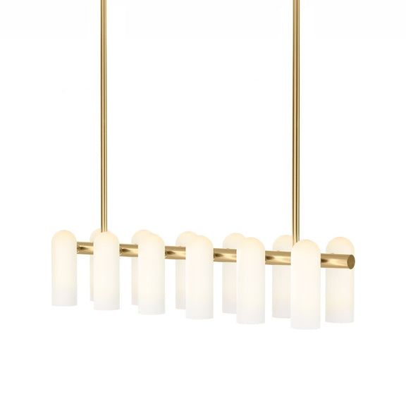 Odyssey Linear Md Chandelier - Burnished Brass