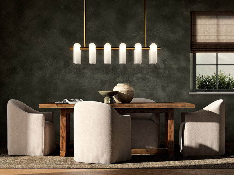 Odyssey Linear Md Chandelier - Burnished Brass