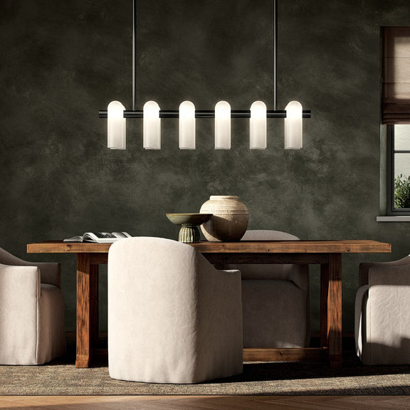 Odyssey Linear Md Chandelier - Black Gunmetal