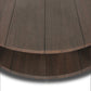 Roca Outdoor Round Coffee Table - Stained Heritage Brown-fsc