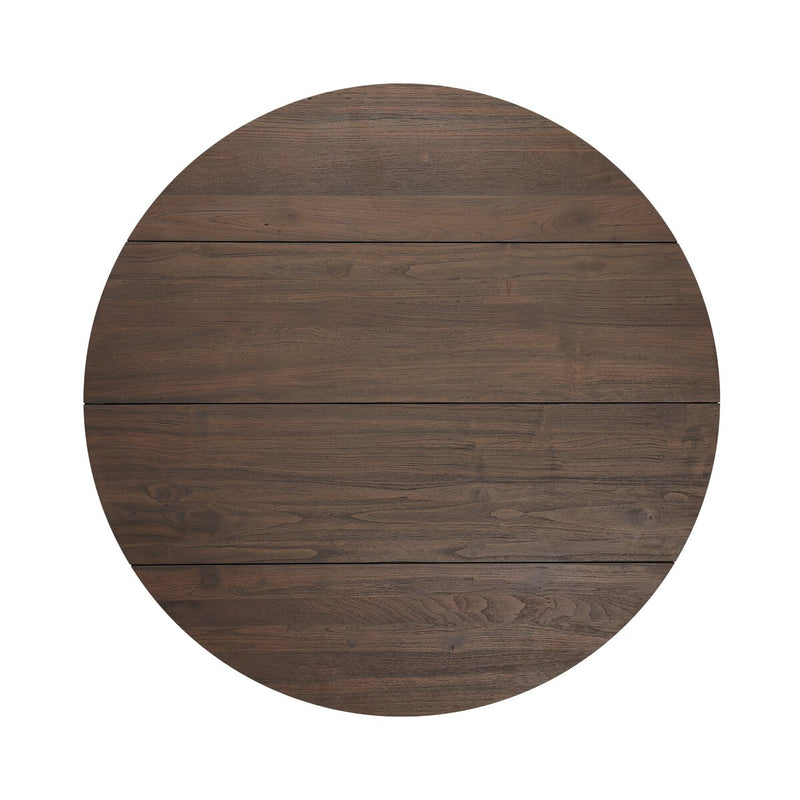 Roca Outdoor Round Coffee Table - Stained Heritage Brown-fsc