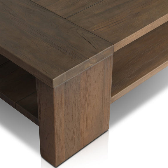 Roca Outdoor Coffee Table - Stained Heritage Brown-fsc