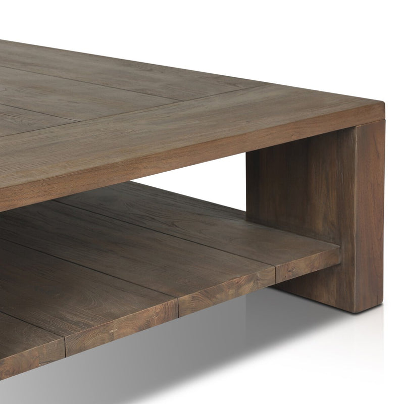 Roca Outdoor Coffee Table - Stained Heritage Brown-fsc
