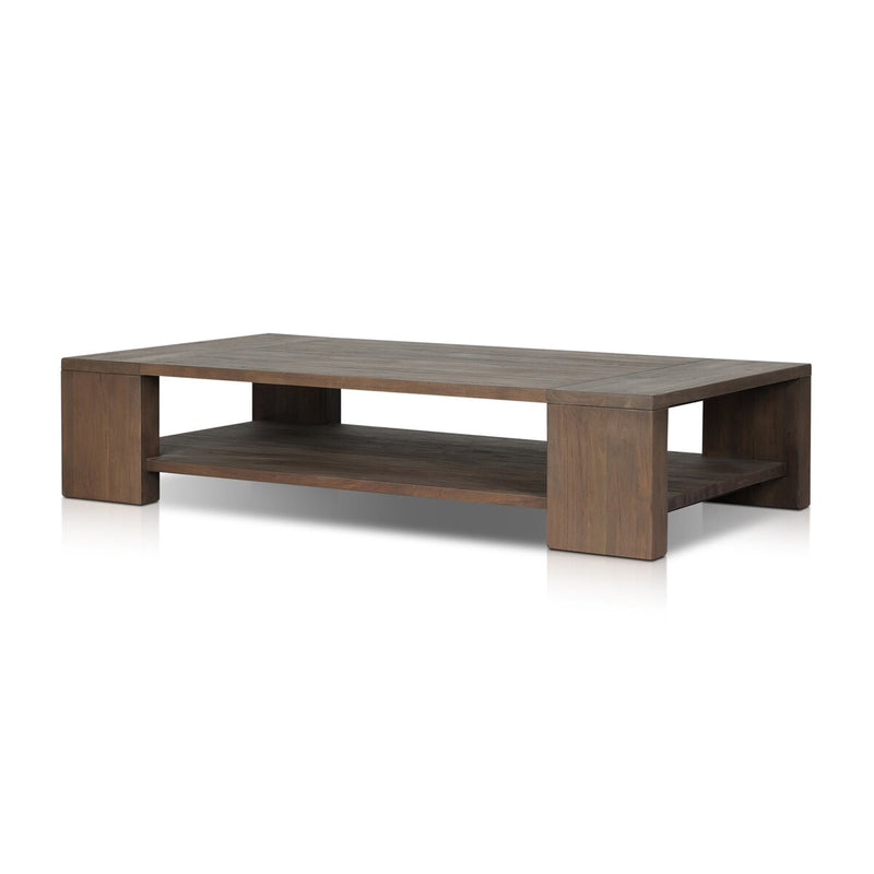 Roca Outdoor Coffee Table - Stained Heritage Brown-fsc