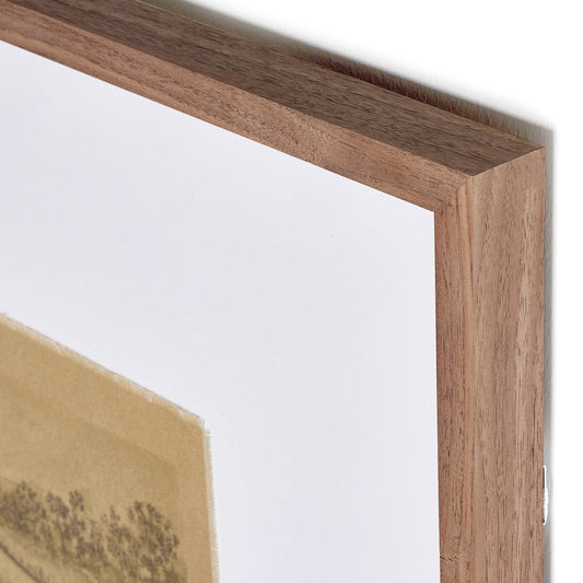 Untitled I by Aileen Fitzgerald - Rustic Walnut