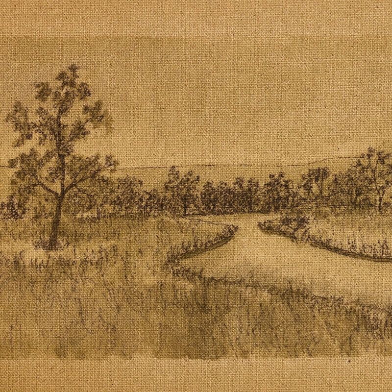 Untitled I by Aileen Fitzgerald - Rustic Walnut