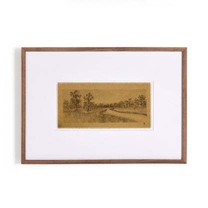 Untitled I by Aileen Fitzgerald - Rustic Walnut
