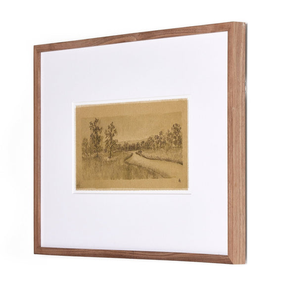 Untitled I by Aileen Fitzgerald - Rustic Walnut