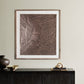Rock Face At Full Moon by Molly Franken - Rustic Walnut