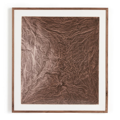 Rock Face At Full Moon by Molly Franken - Rustic Walnut